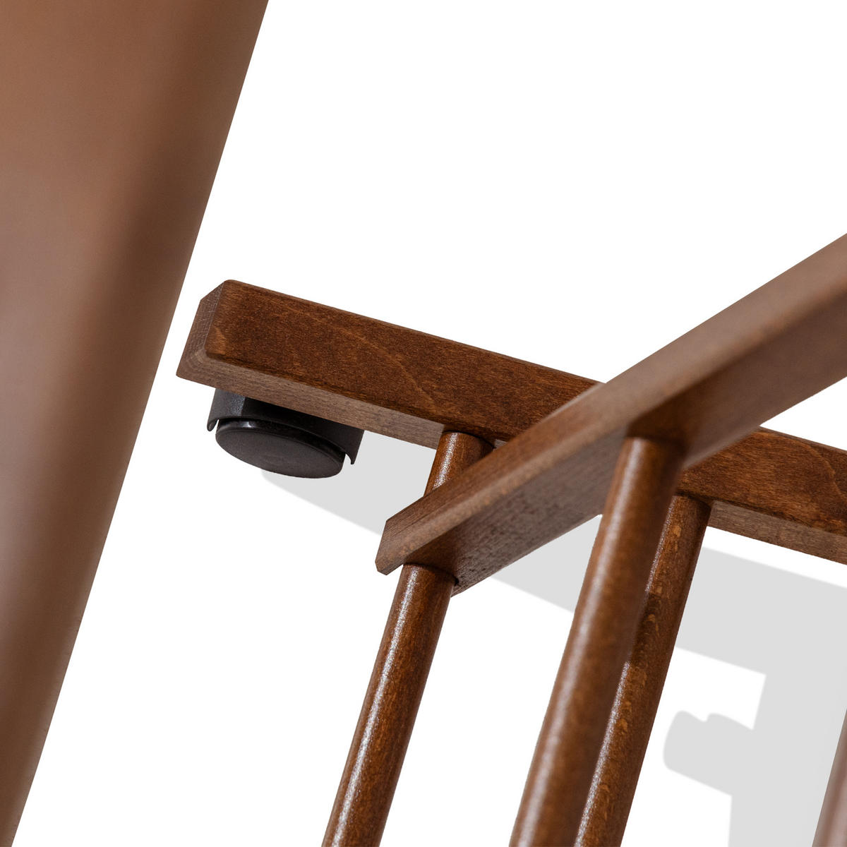 KLEIDERBUTLER AGLAS Herrendiener, auf Drehrollen, braunes Buchenholz - Braun, Holz (43/105/32cm) - KONSIMO®