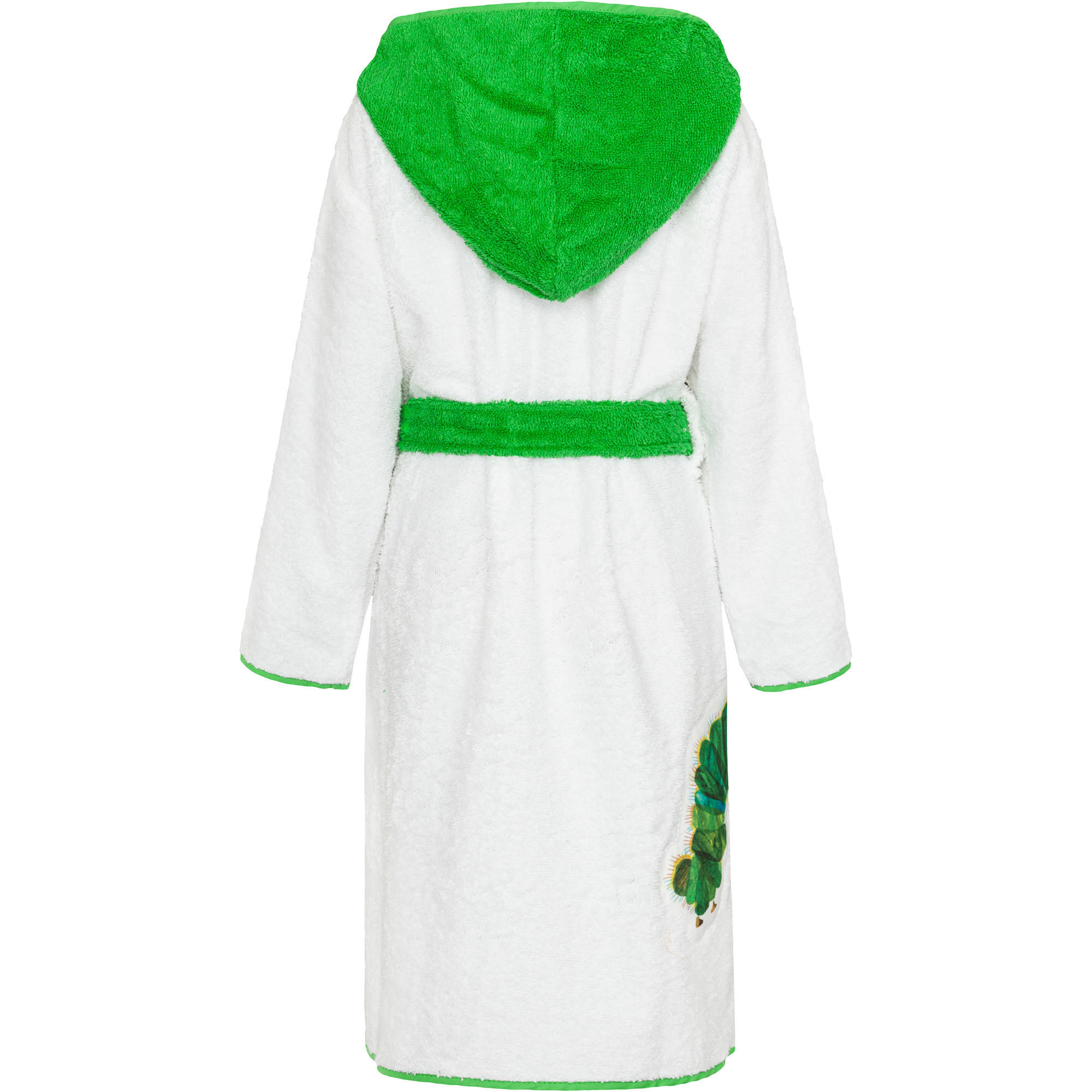 KINDERBADEMÄNTEL KINDER DIE KLEINE RAUPE NIMMERSATT WEISS - Weiß, Textil (116null) - Smithy