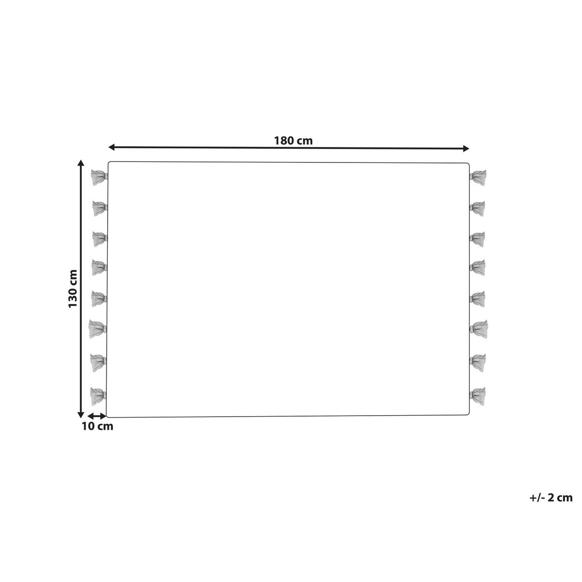 ODEJA bež Bhiwani 130/180 cm - bež, tekstil/naravni materiali (130/180cm) - Beliani