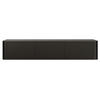 TV-HÄNGEBOARD Ovarlo Schwarz mit geriffelten Fronten 163 cm - Schwarz, Holzwerkstoff (163.2/31.2/38cm) - Selsey