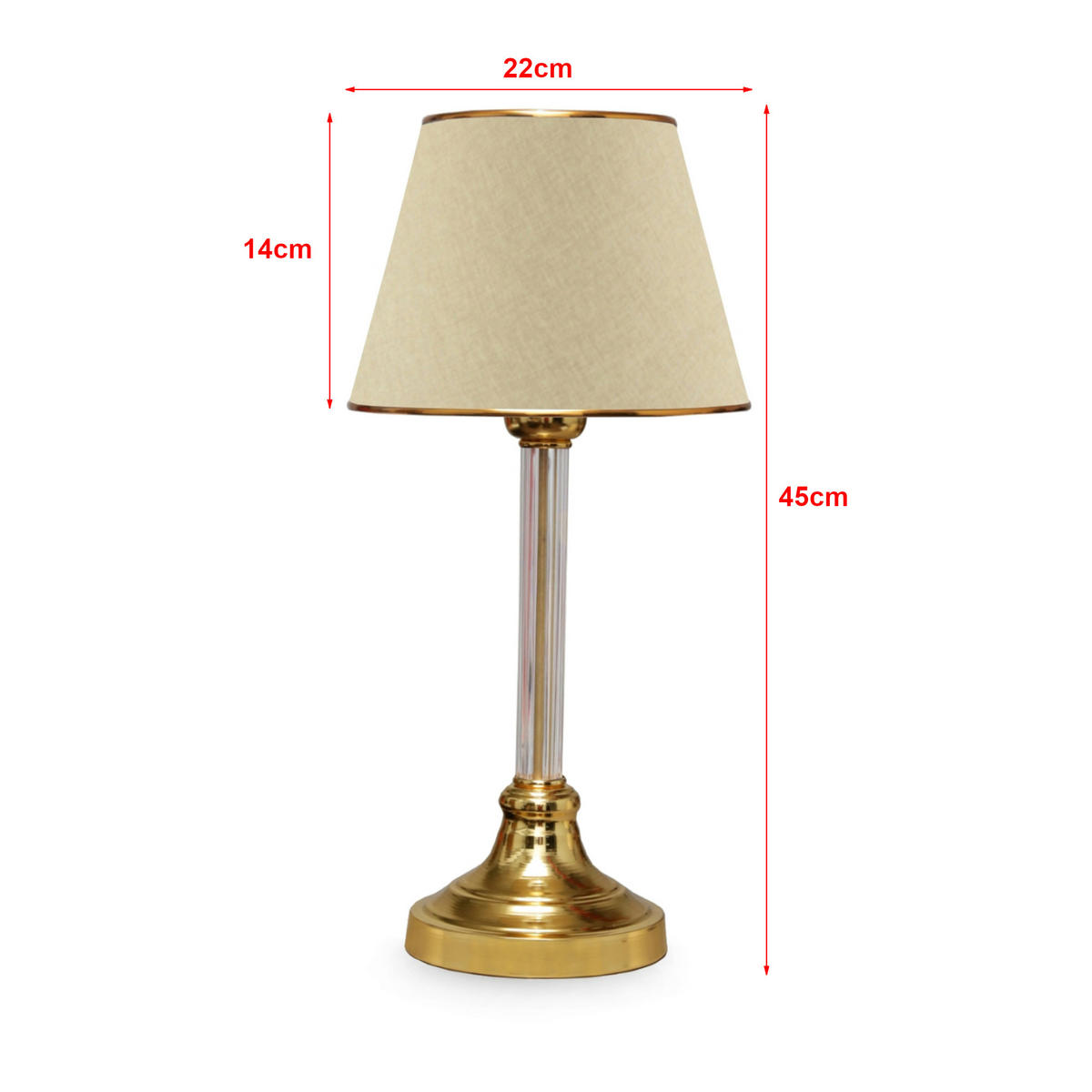 STOLNÍ LAMPY Paisley - béžová, plast (22/22/45cm) - lux.pro