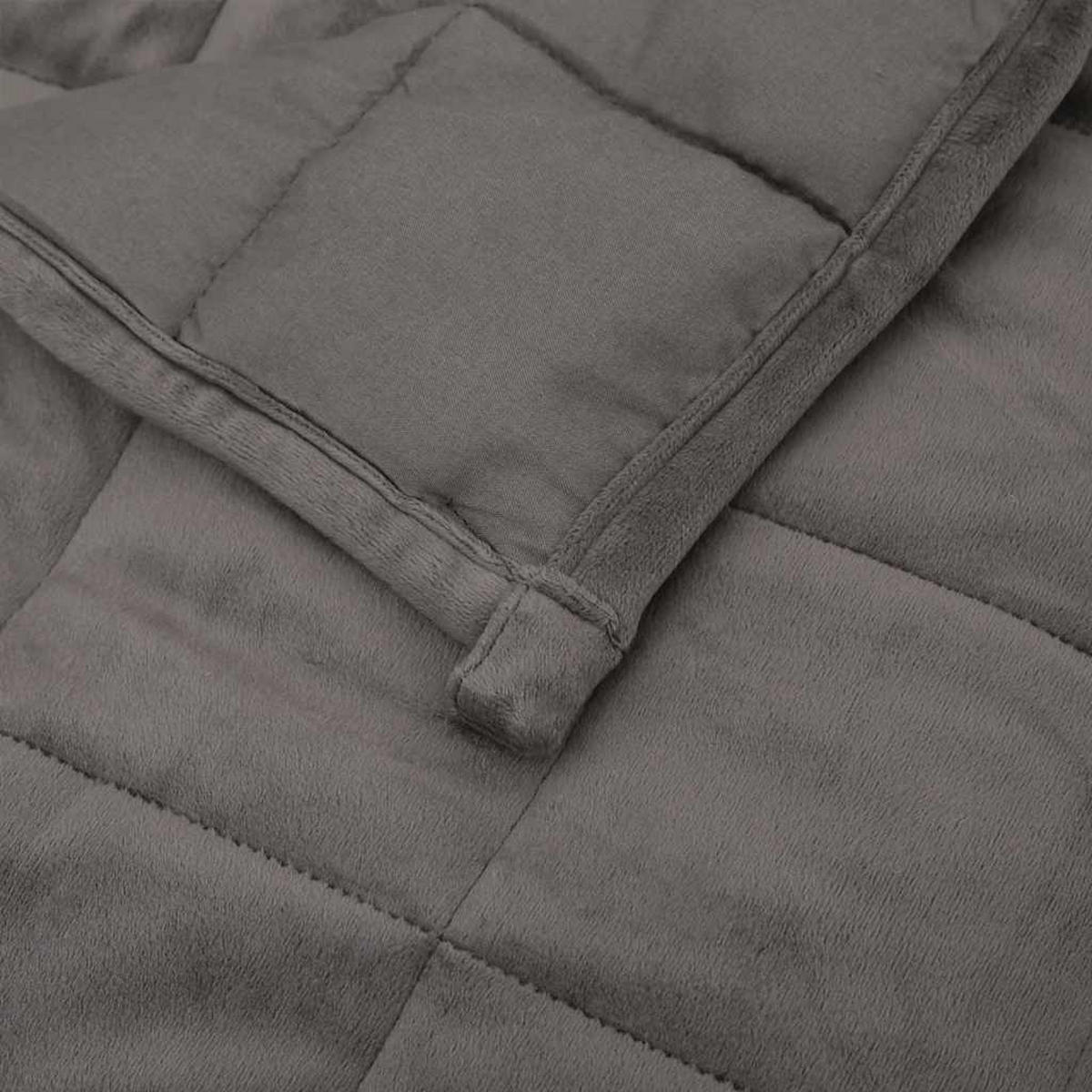 GEWICHTSDECKE Grau 150/200 Cm 11 Kg Stoff - Grau, Textil (150/200cm) - vidaXL