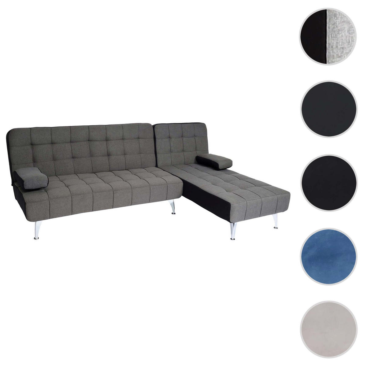 SCHLAFSOFA Anthrazit - Anthrazit, Textil (236/95cm) - MCW