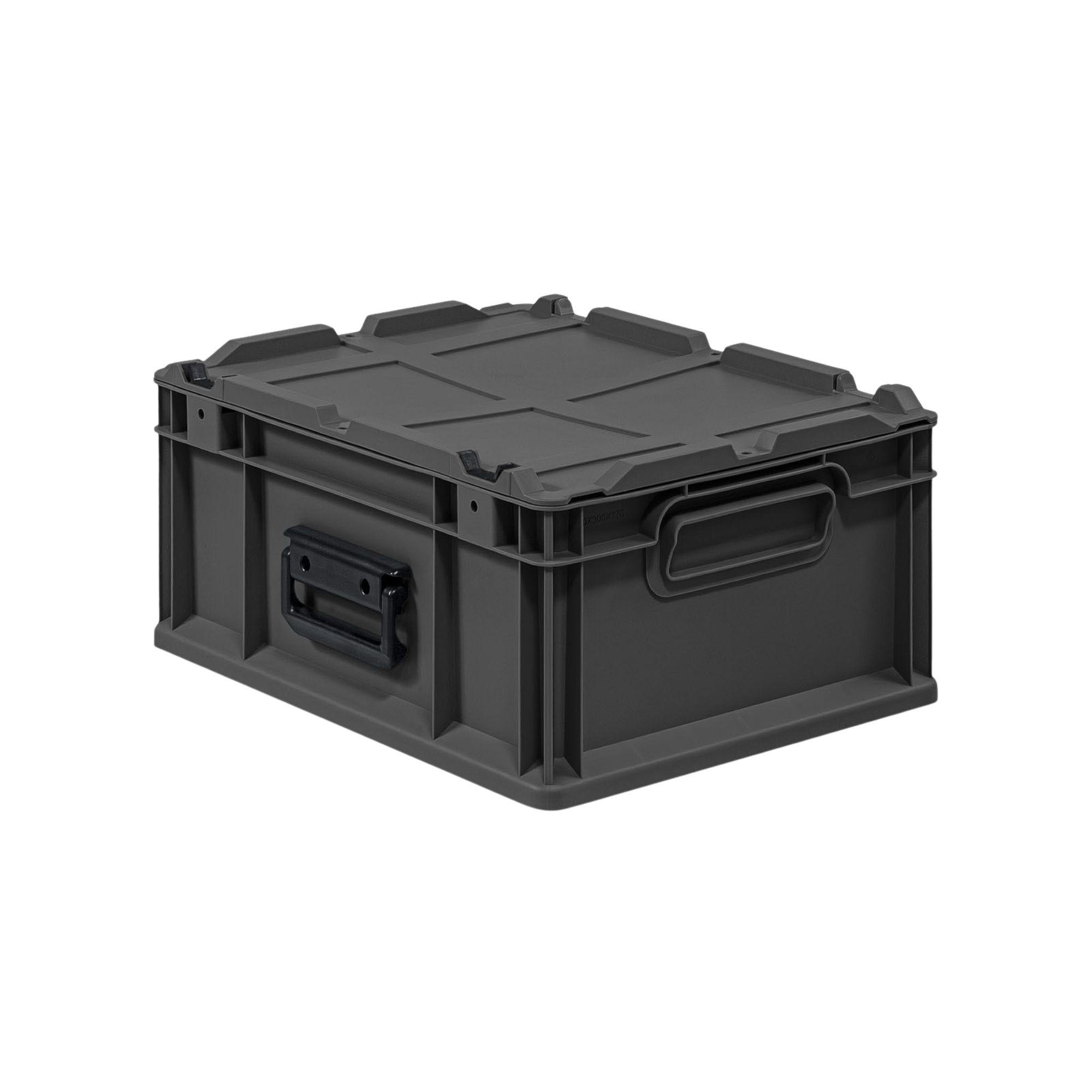 EUROBOX NextGen Portable, HxBxT 18,5x30x40cm, 16 Liter, Schwarz - Schwarz, Kunststoff (30/18.5/40cm) - PROREGAL