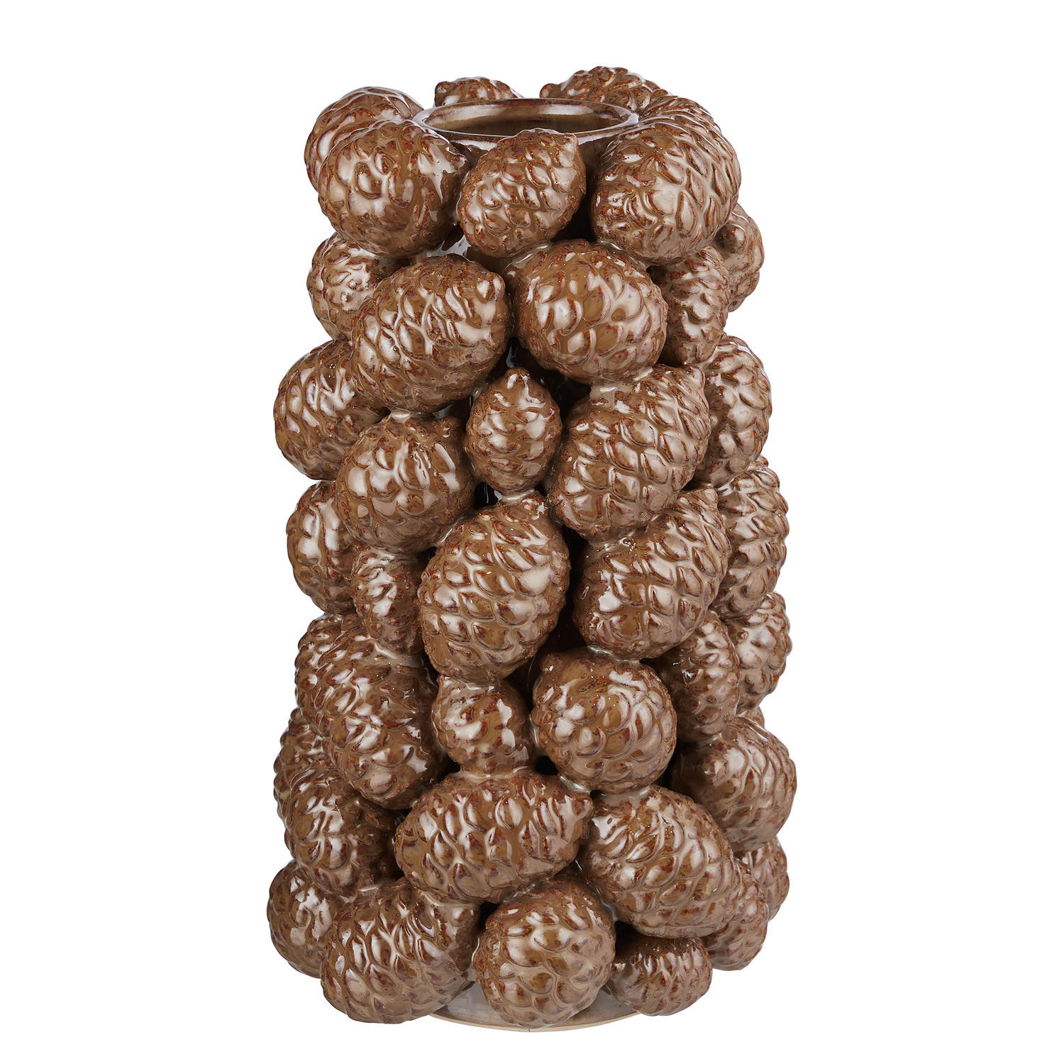 VASE Cones - Braun, Keramik (31cm) - BUTLERS