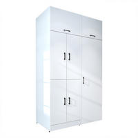WASCHMASCHINENSCHRANK DORA-I 130cm Breit, 230cm Hoch - Weiß, Holzwerkstoff (130/230/73.8cm)