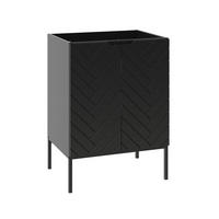 WASCHTISCHUNTERSCHRANK 60cm Daria Schwarz - Schwarz, Holzwerkstoff (60/82/45.8cm) - Petits-meubles