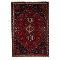 TEPPICH Gashgai Rot 321/221 cm Schurwolle - Rot, Textil (221/321cm) - Looma