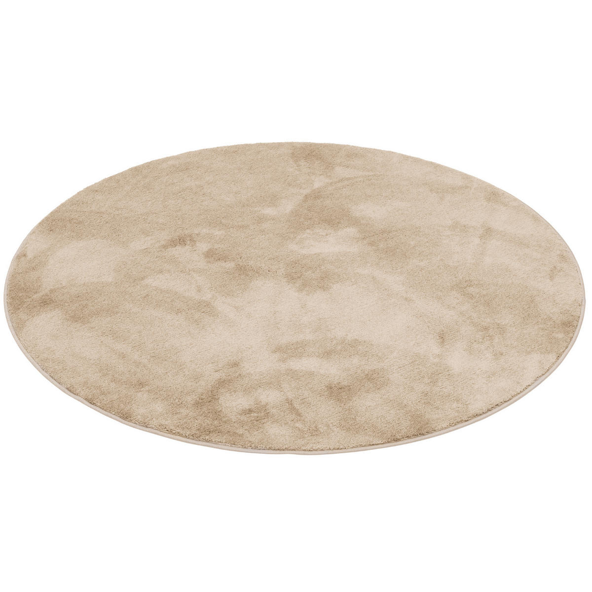 HOCHFLOR LANGFLOR TEPPICH SUPER SOFT MELIA RUND - Beige, Textil (200/200cm) - Pergamon