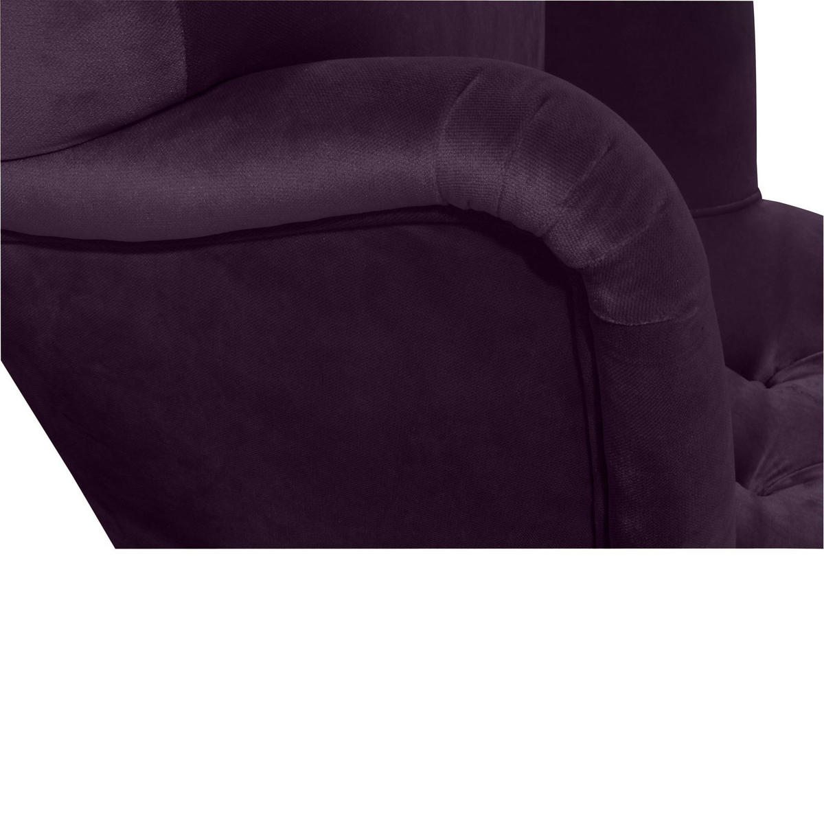 SESSEL Kaiya Bezug Samtvelours Buche natur / purple - Lila, Kunststoff (71/97/82cm) - 58aufmkessel