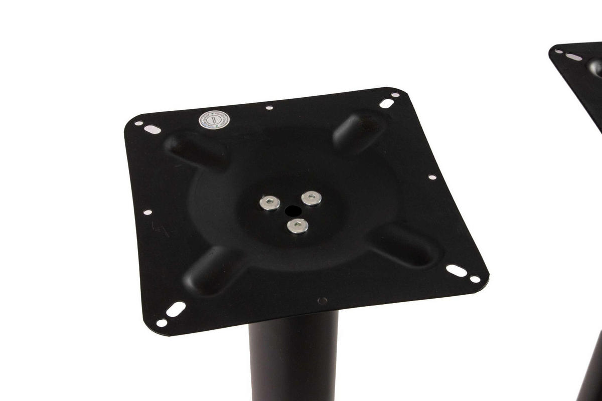 TISCHGESTELL STANDFUß DOPPELSÄULE HOCH - Schwarz, Metall (70/110/40cm) - SAM