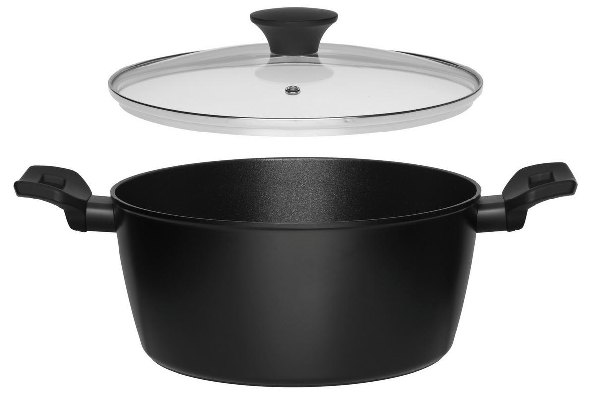 SUPPENTOPF 4,2 l - Schwarz, Metall (24cm)
