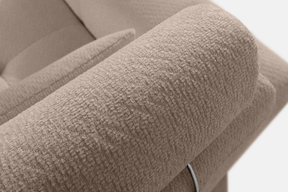 ECKSOFA RECHTS ALIGRA, Hellbraun - Hellbraun, Holz/Holzwerkstoff (290/191cm) - KONSIMO®