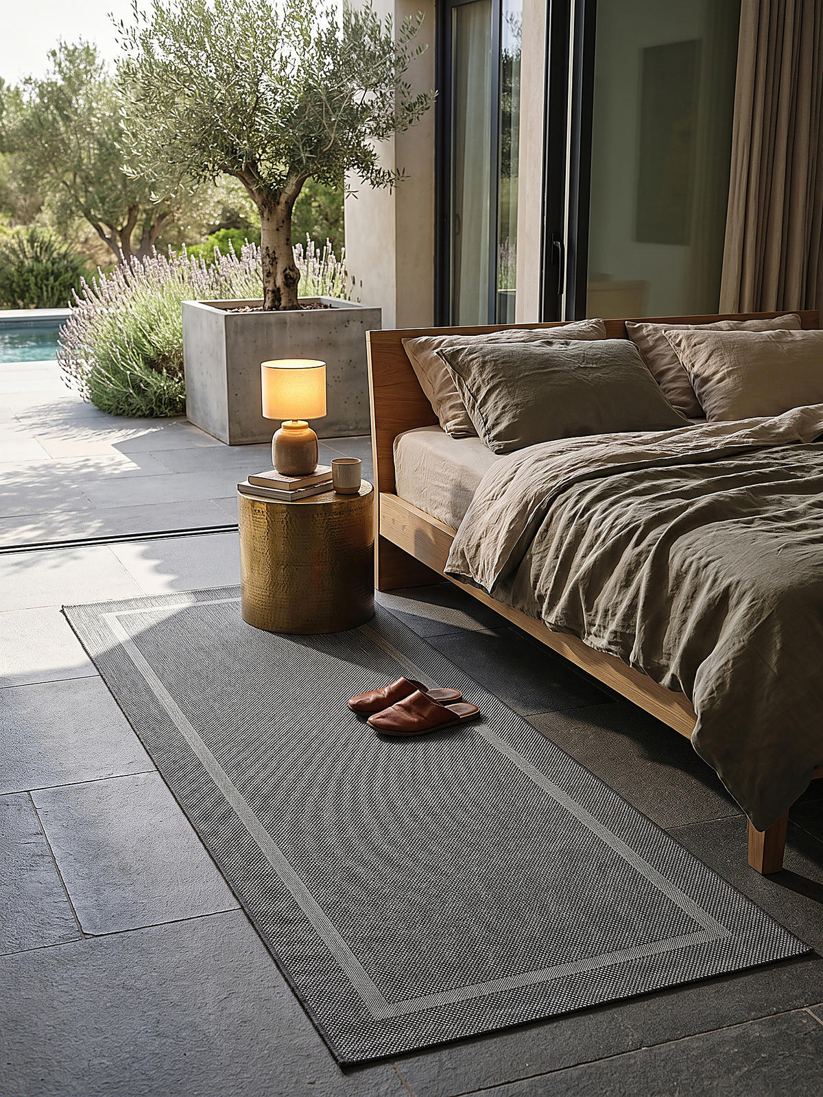 TEPPICHLÄUFER Bordüre BORNO Polypropylen Anthrazit 80 x 150 cm - Anthrazit, Textil (80/150cm) - KADIMA DESIGN