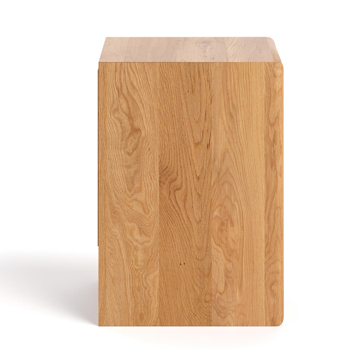 NACHTTISCH Margo aus massivem Eichenholz, Variante A – offener Boden - Eichefarben/Naturfarben, Holz (50/57/40cm) - Danzz