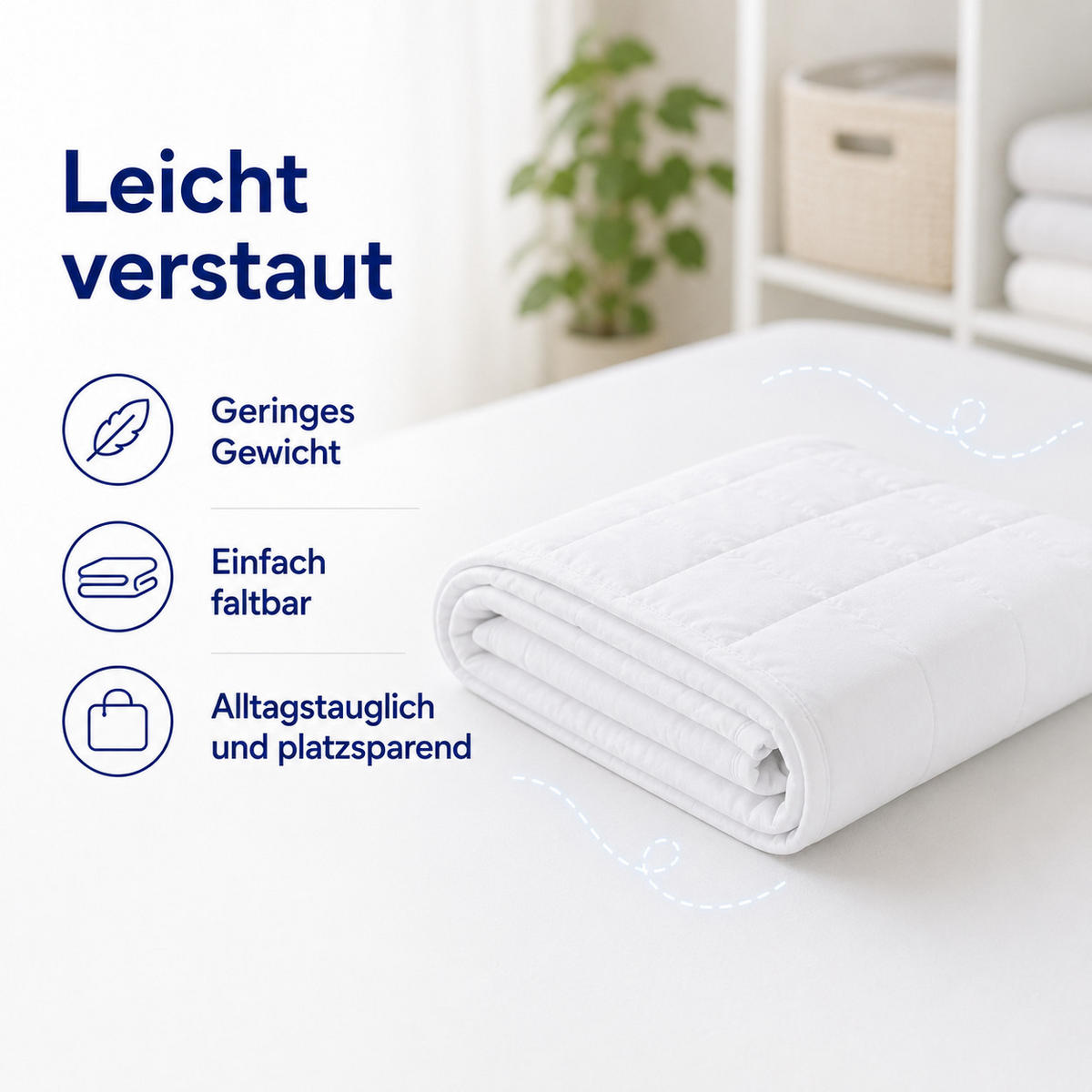 WINTERBETTDECKE 135x200 cm 2er – warme Bettdecke mit Hohlfaserfüllung & Mikrofaserbezug - Weiß, Textil (135/200cm) - Mister Sandman
