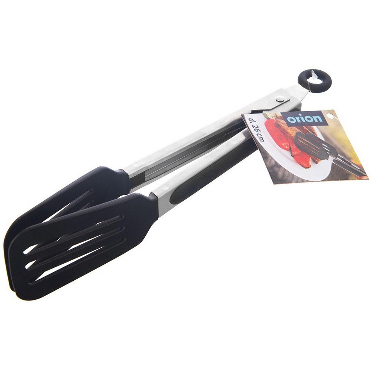 KÜCHENZANGE Stahl 26 cm - Silberfarben, Metall - Orion 