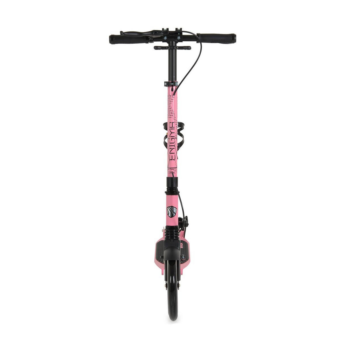 KINDERROLLER Enigma PU-Räder rosa klappbar Ständer Getränkehalter Handbremse - Rosa, Metall (90/40/100cm)