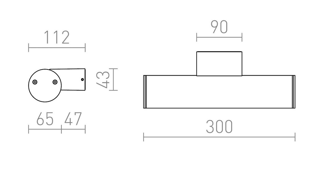 AUSSENLEUCHTE VADIS Anthrazitgrau 8 W IP54 - Grau, Metall (15/15/30cm) - Rendl