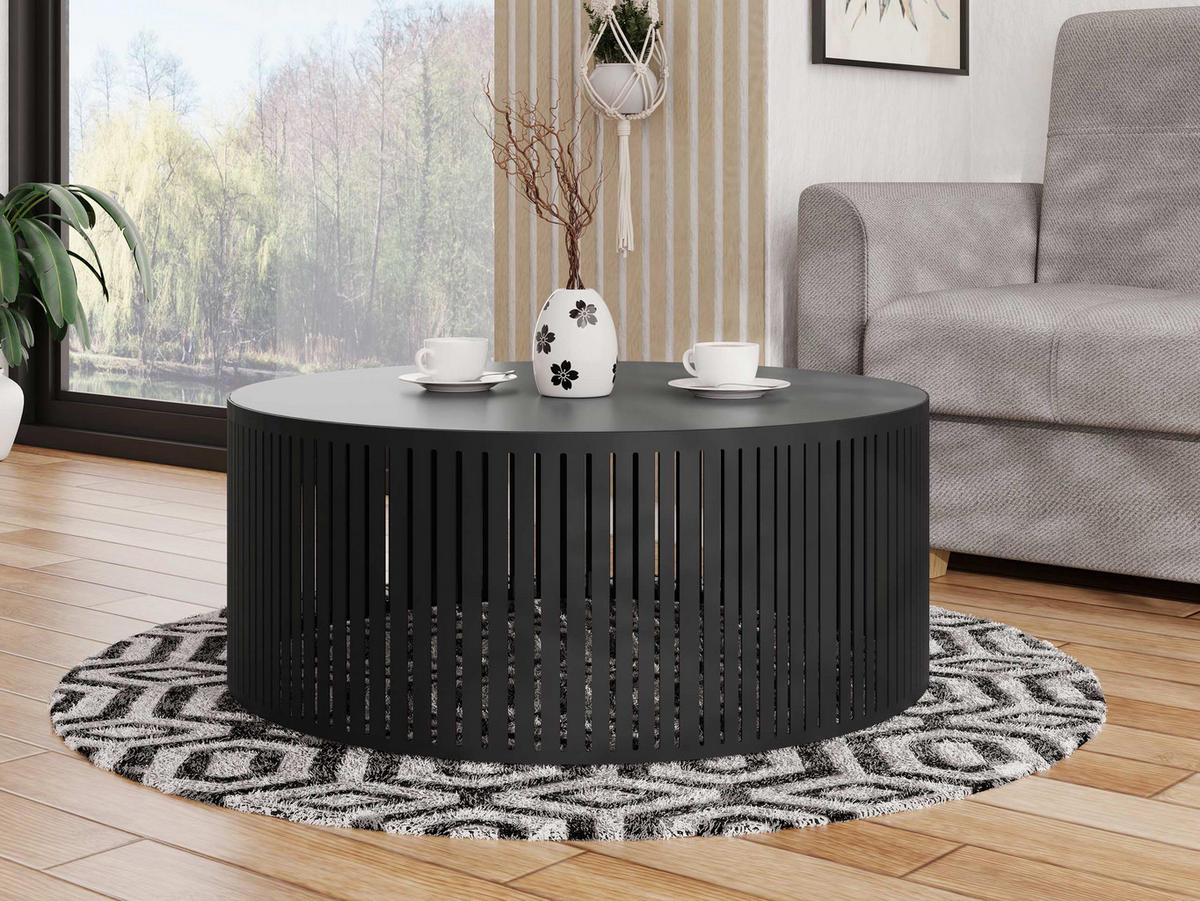 COUCHTISCH Velede - Schwarz, Holzwerkstoff/Metall (75/75/30cm) - MIRJAN24