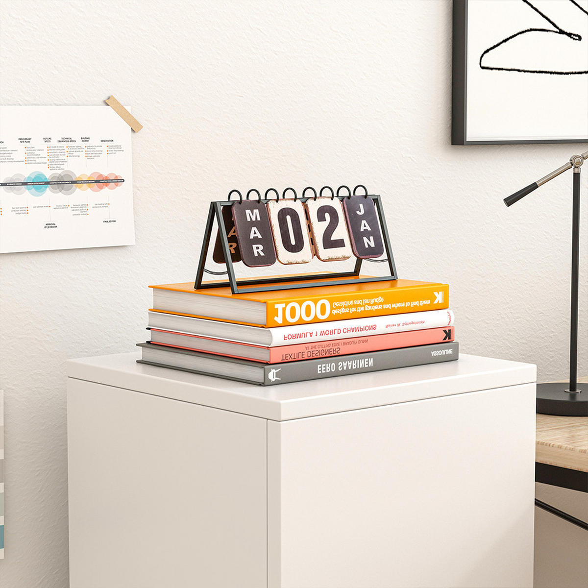 BÜRO-BÜCHERREGAL, weiß 30/30/85 cm - Weiß, Holzwerkstoff (30/85/30cm)