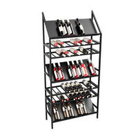 WEINREGAL für 70 Flaschen aus Metall, schwarz Alsace - Schwarz, Metall (80/170/30cm) - Metalo Pro