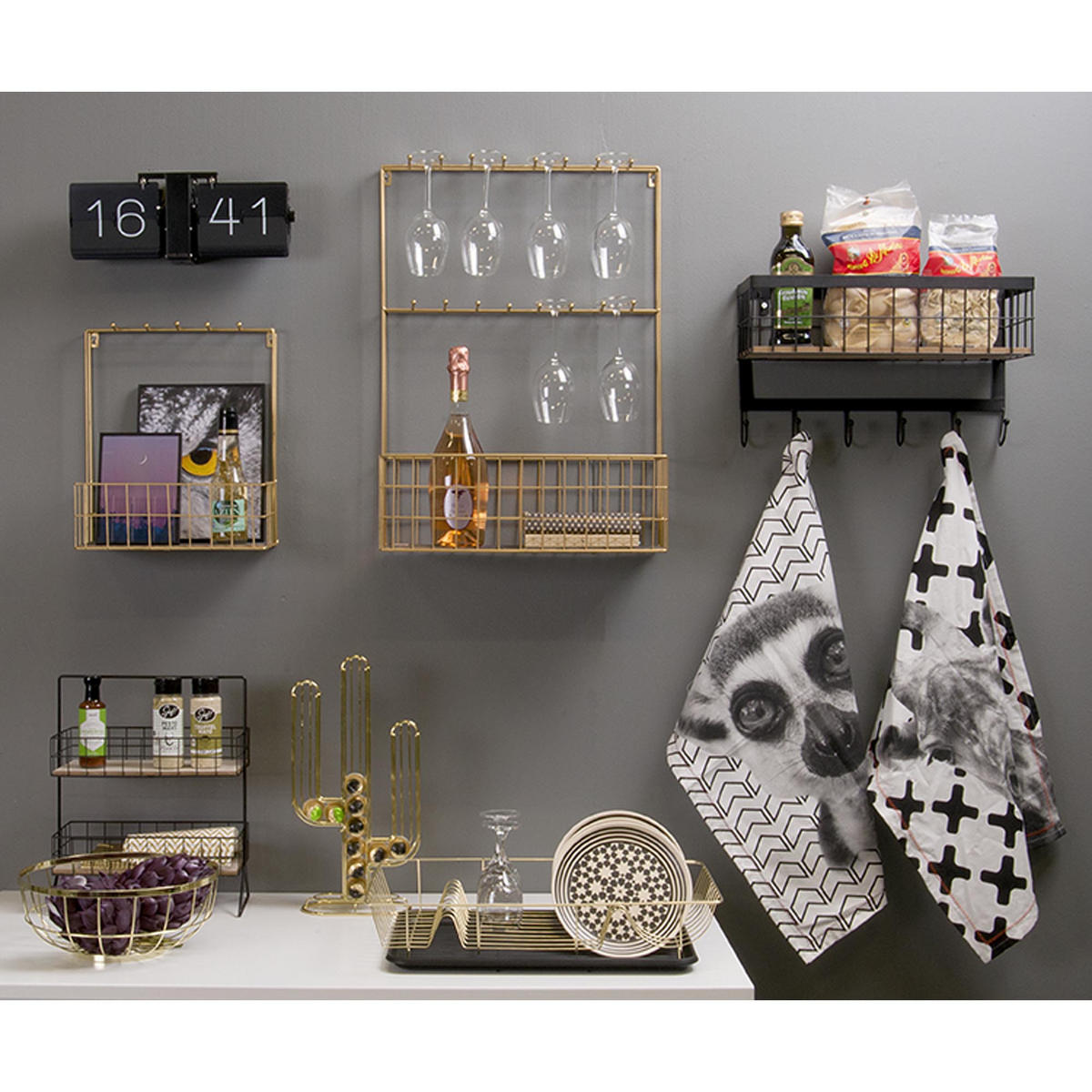 OBSTSCHALE Gold 28/28/12 cm - Goldfarben, Metall (28/12cm) - Present Time