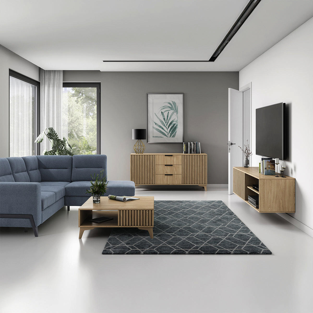 TV-MÖBEL Esteban Holz - Braun, Holzwerkstoff (150/40/40cm) - Petits-meubles