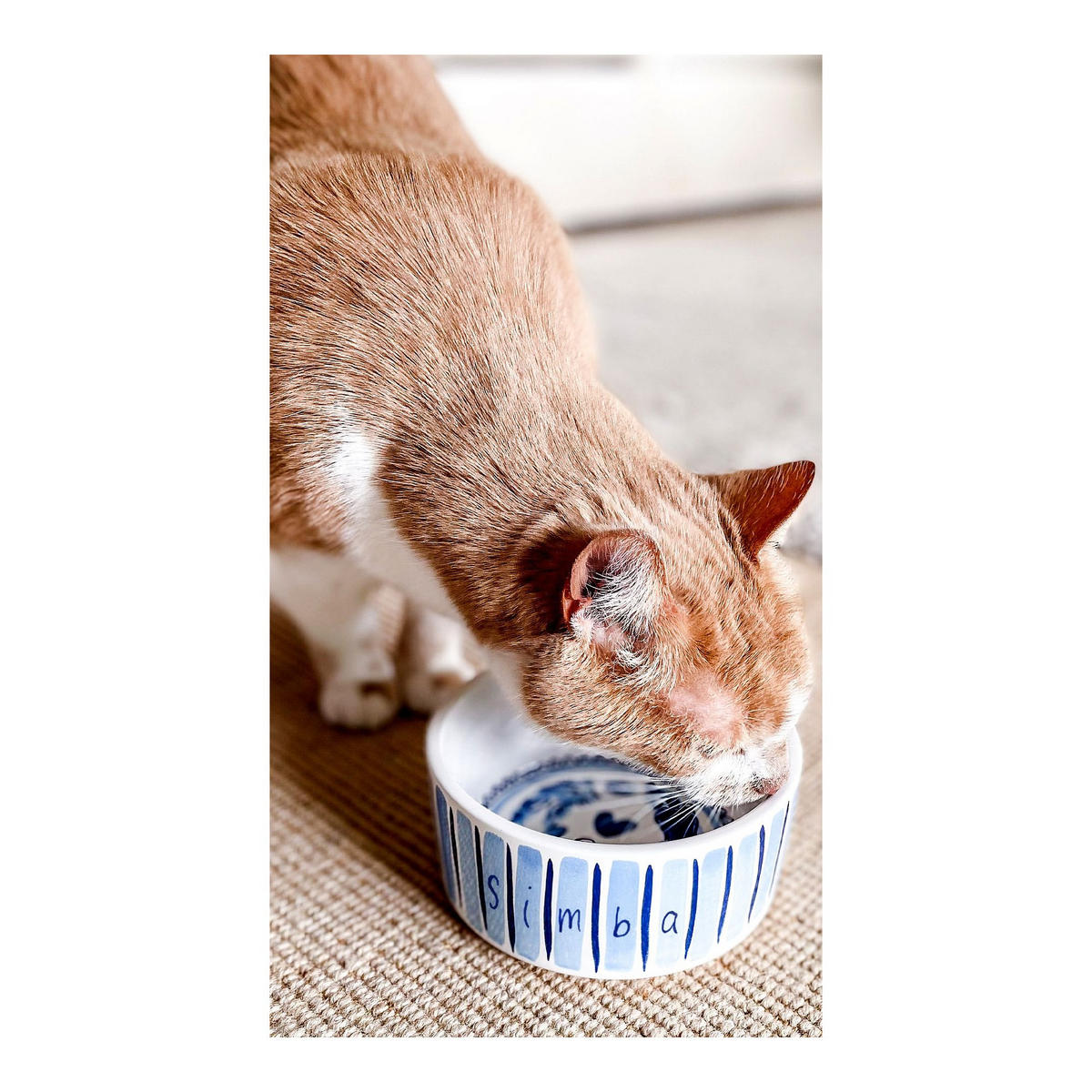 FUTTERNÄPFE Delfts Blond Katze in Blau - 15,5cm - Blau, Keramik (15.7/15.4/6.6cm) - Blond Amsterdam