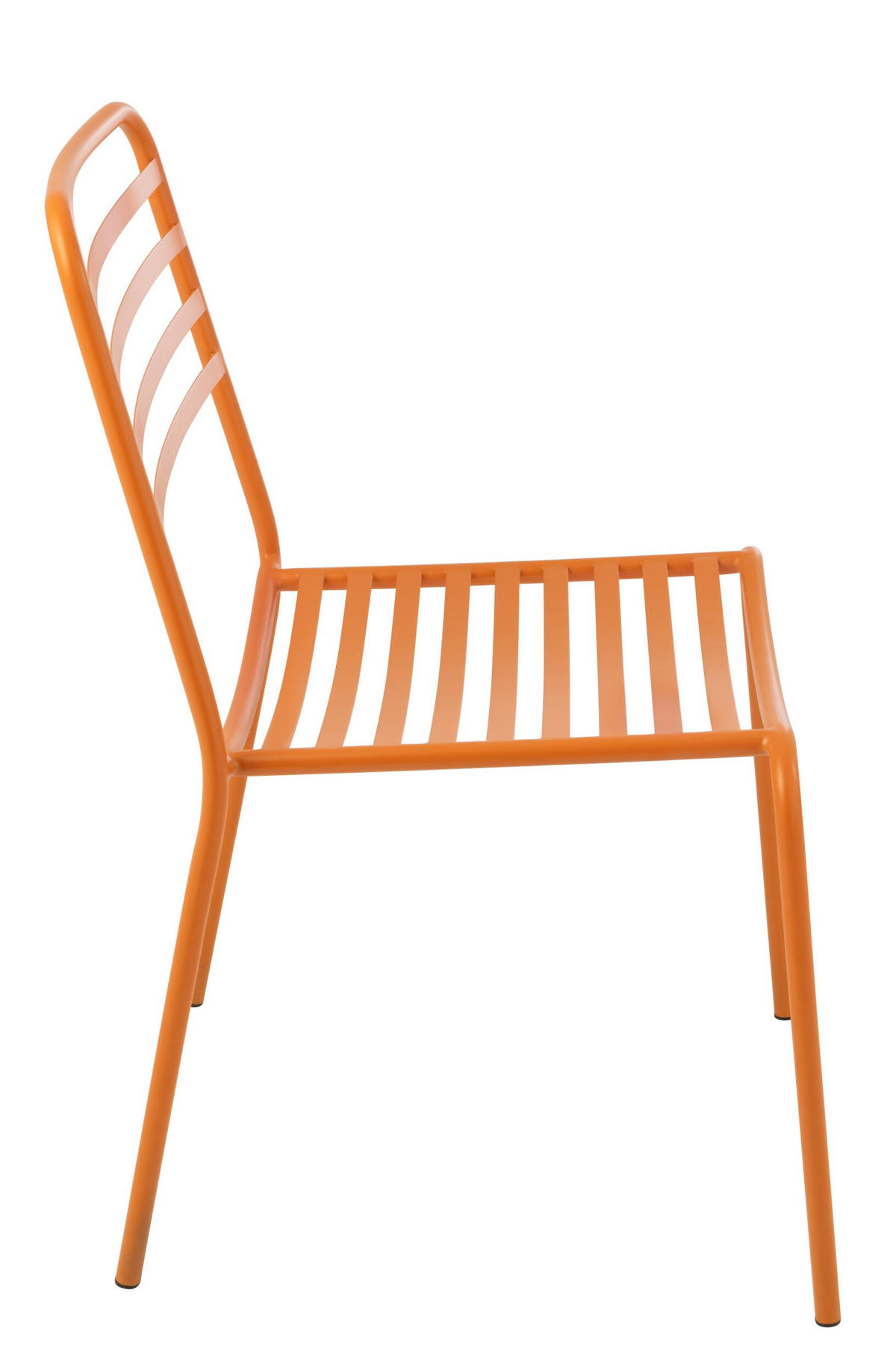 GARTENSTUHL GESTREIFT - Orange, Metall (56/81/50cm) - J-Line