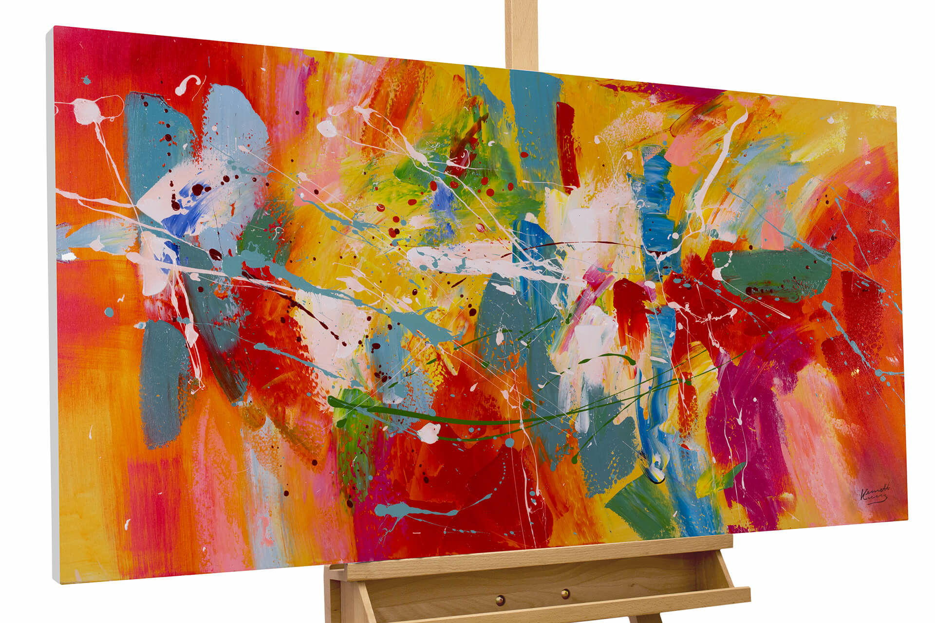 Kunstloft Leinwandbild Mehrfarbig 120x60 cm