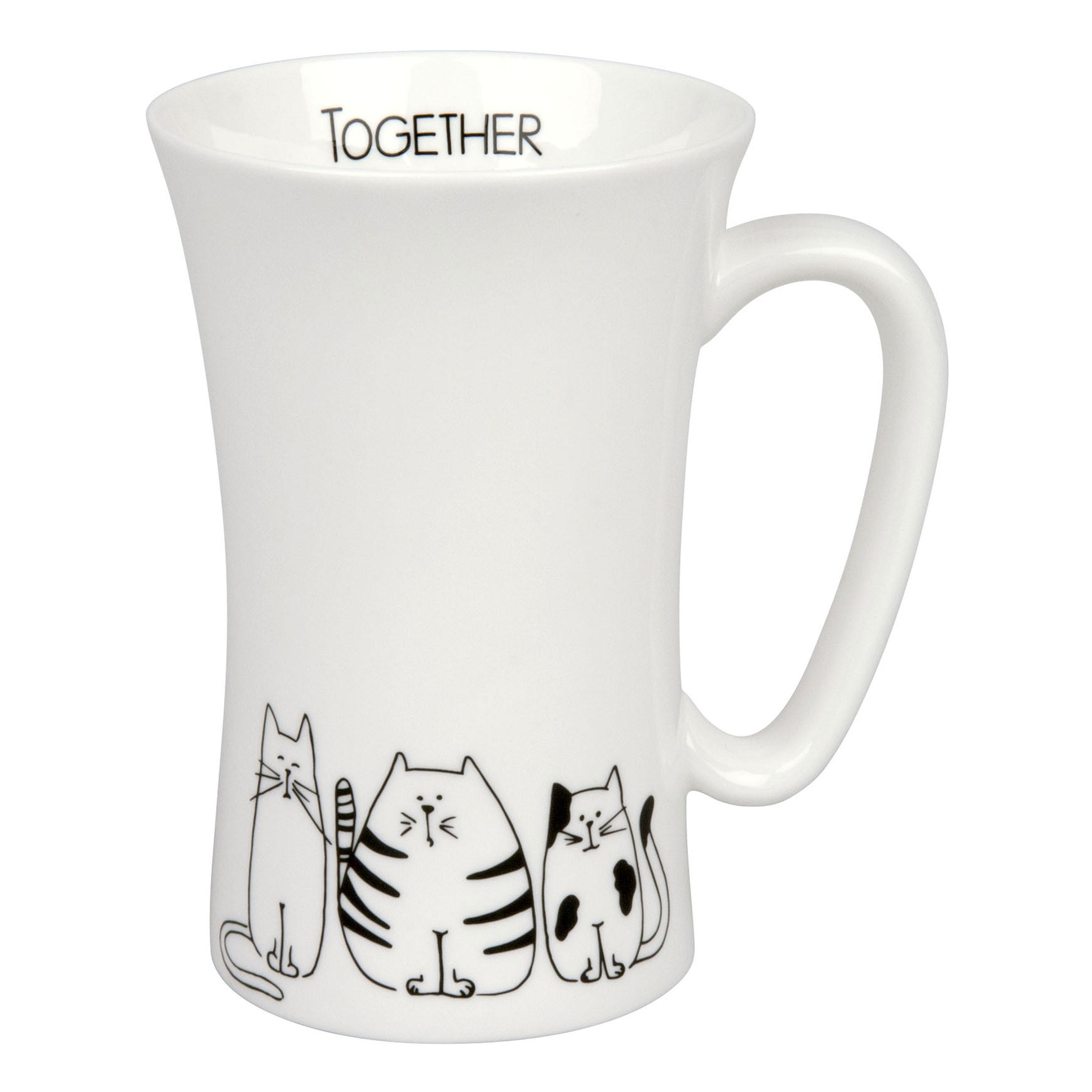 MEGA MUG Funny Cats - Naturfarben, Keramik (0.63L) - Könitz