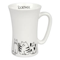 MEGA MUG Funny Cats - Naturfarben, Keramik (0.63L) - Könitz