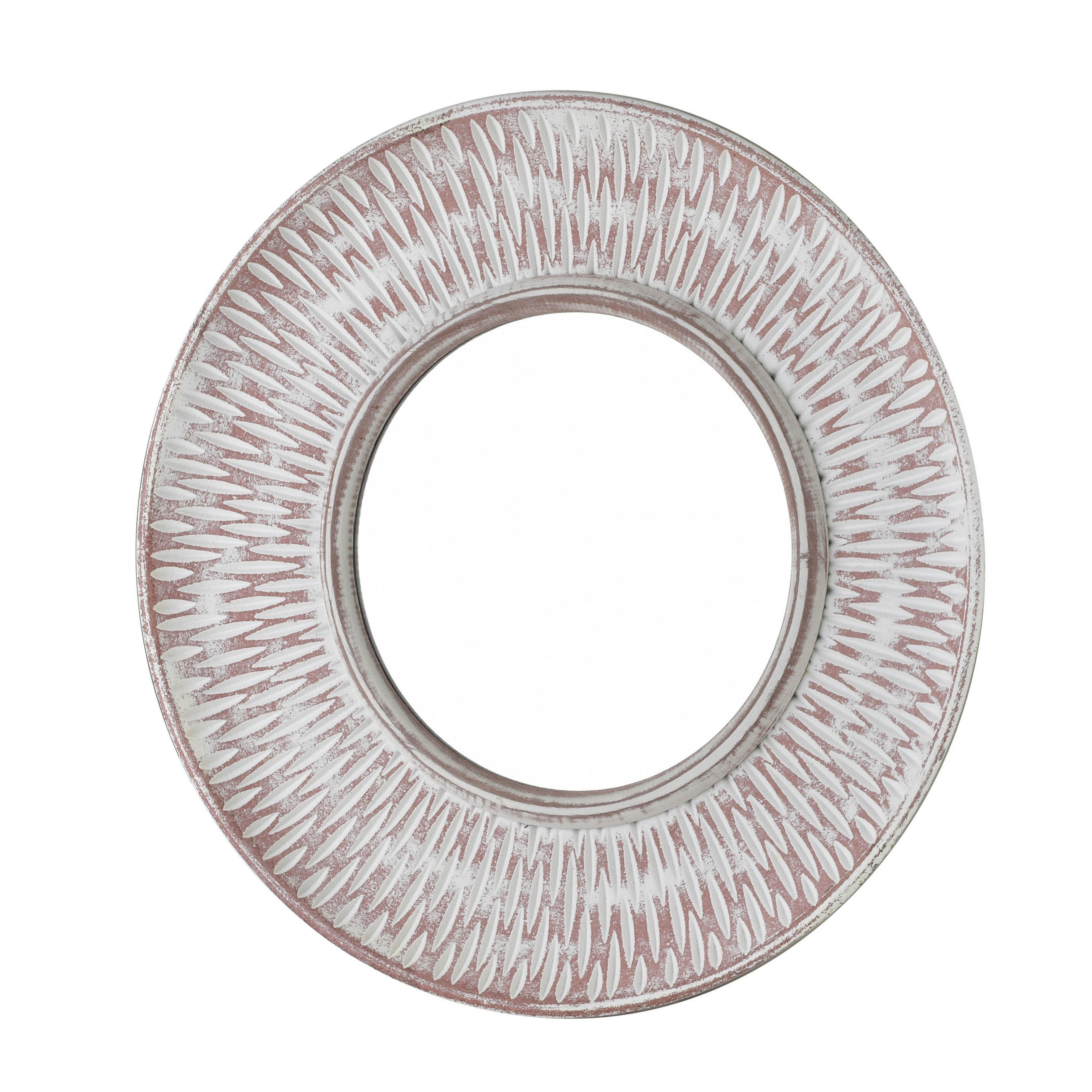 DEKO-SPIEGEL Daz Grau 36/36/5 cm Holz - Grau, Holz (36/5/36cm) - Mondex