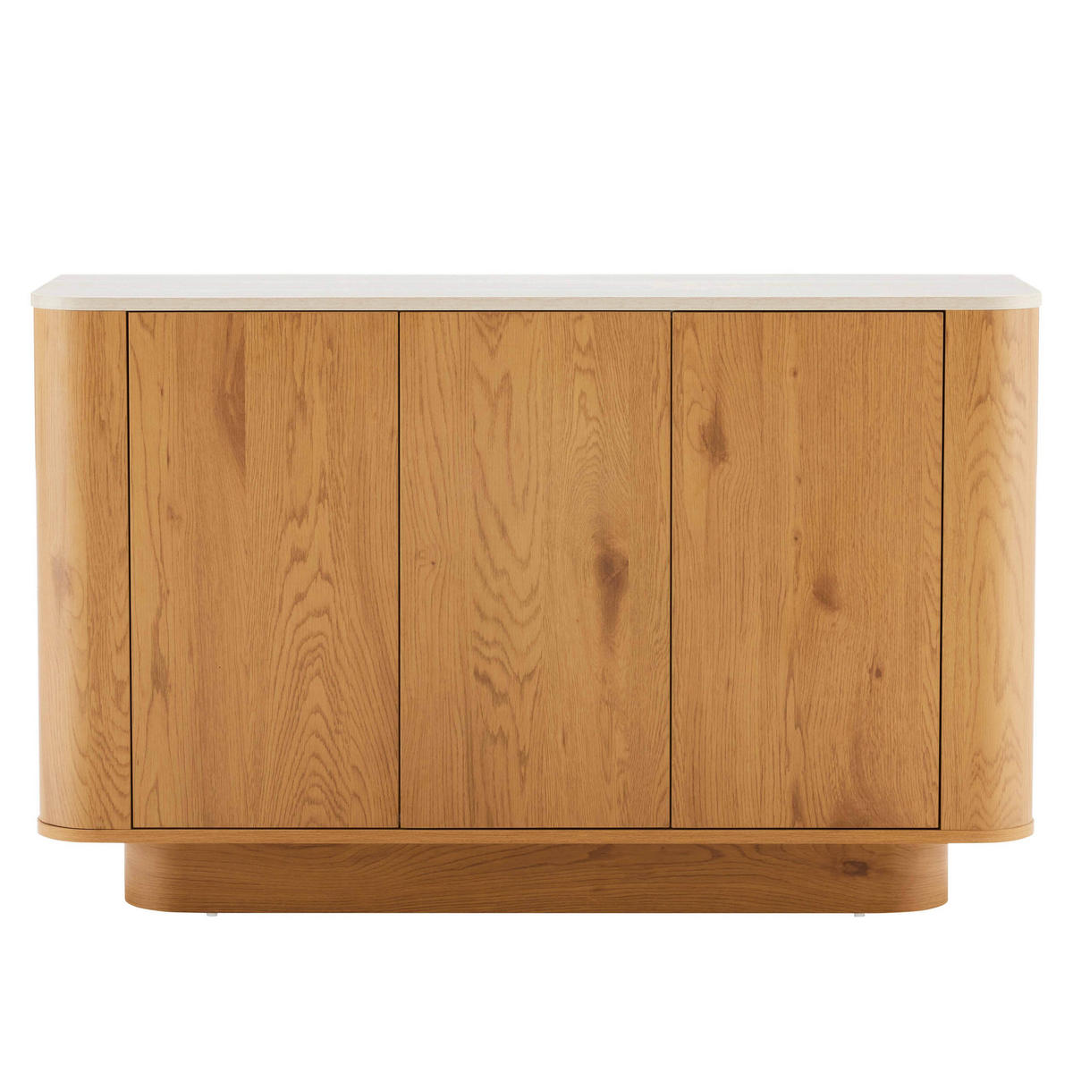 SIDEBOARD, helles Holz - Beige, Holz (120/75/40cm) - Oviala