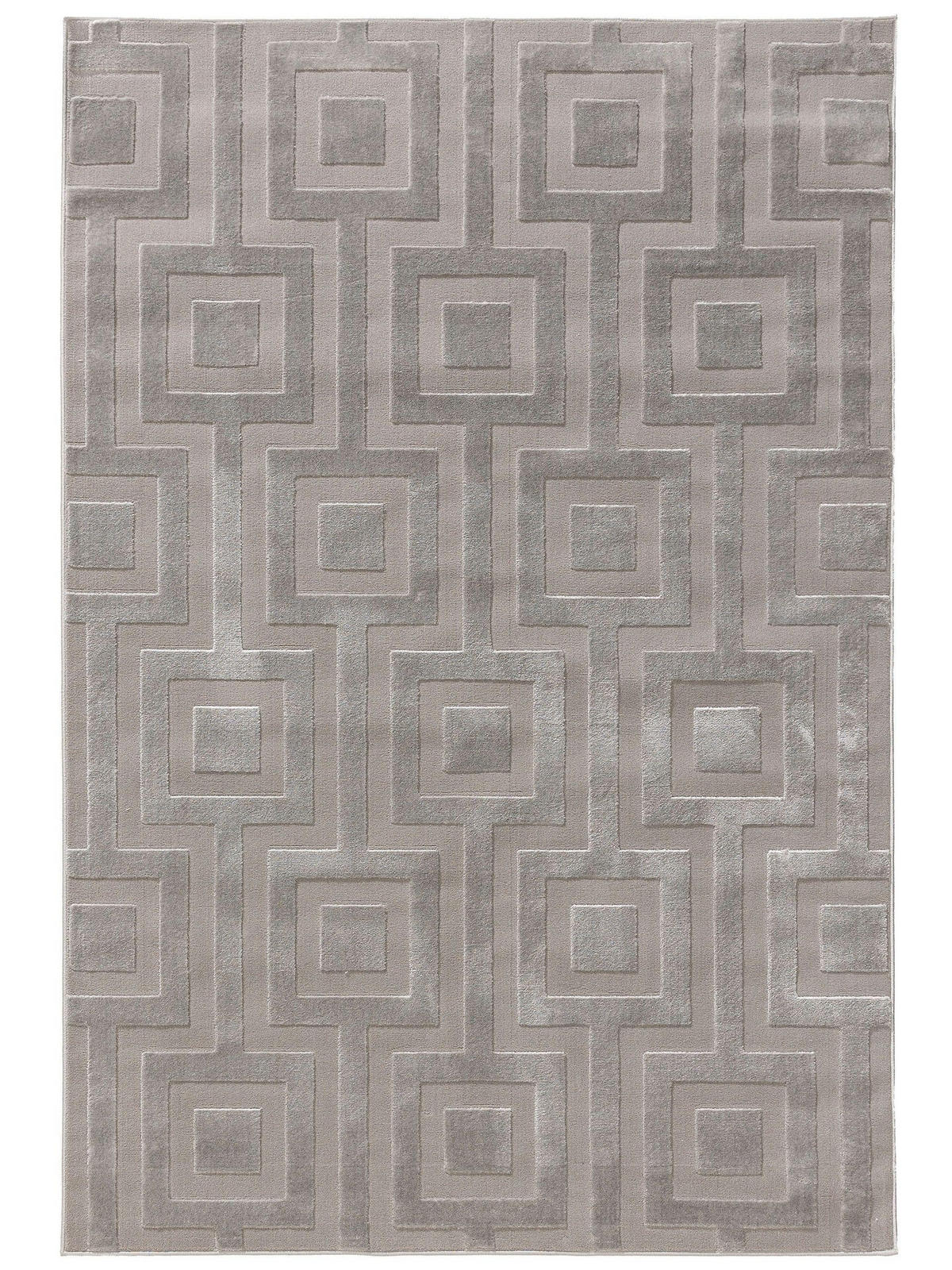 TEPPICH Claire Grau 120x170 cm - Grau, Kunststoff (120/170cm) - benuta