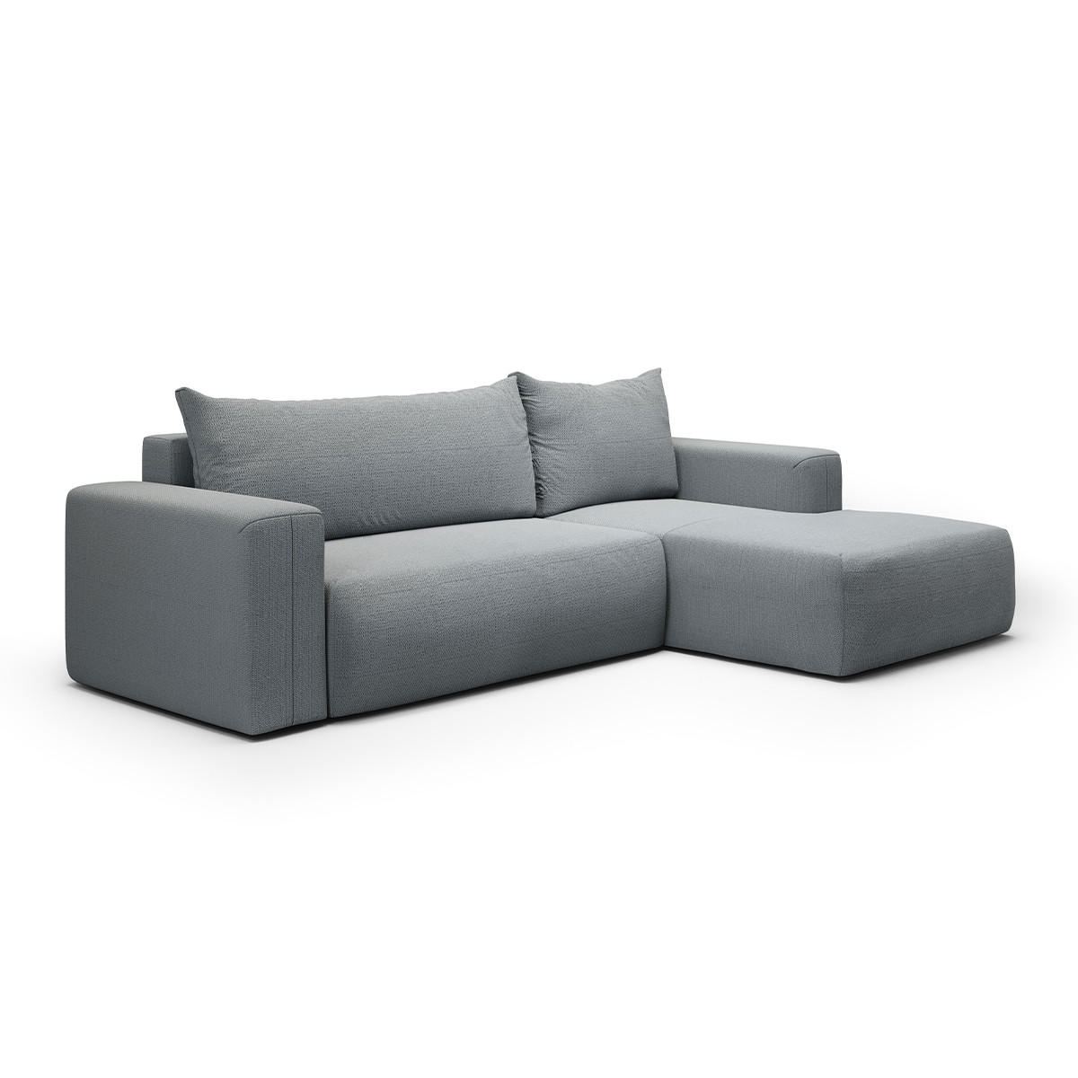 ECKSOFA Bliss 3 Sitzplätze Grau - Grau, Holz (268/163cm) - Petits-meubles