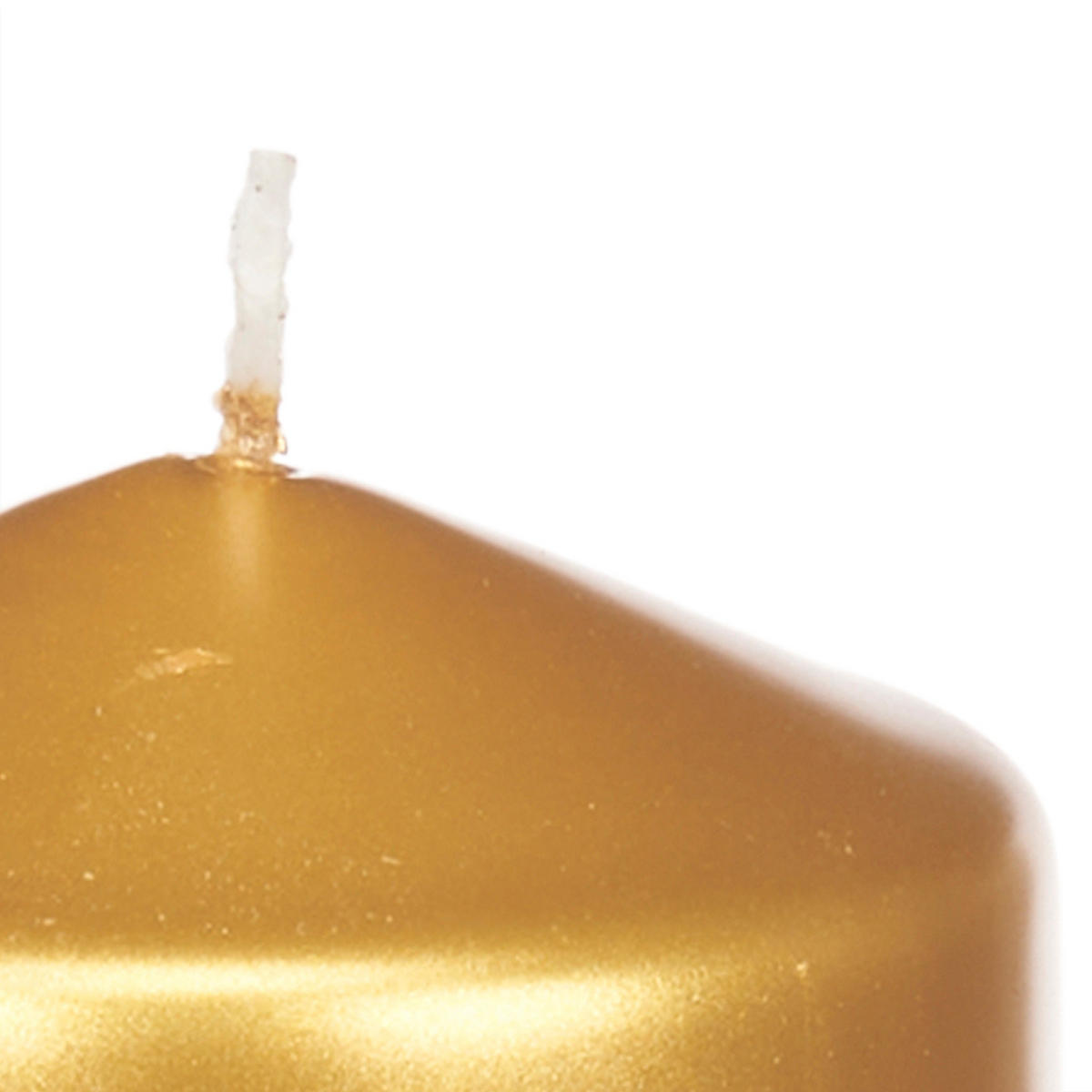 KERZE Zylinder Lunar Ø 7 cm - Goldfarben, Paraffin (7/13/7cm)