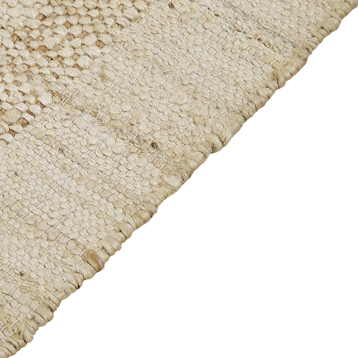 TEPPICH geflochten Yelmez 230/160 cm - Beige, Naturmaterialien (160/230cm) - Beliani