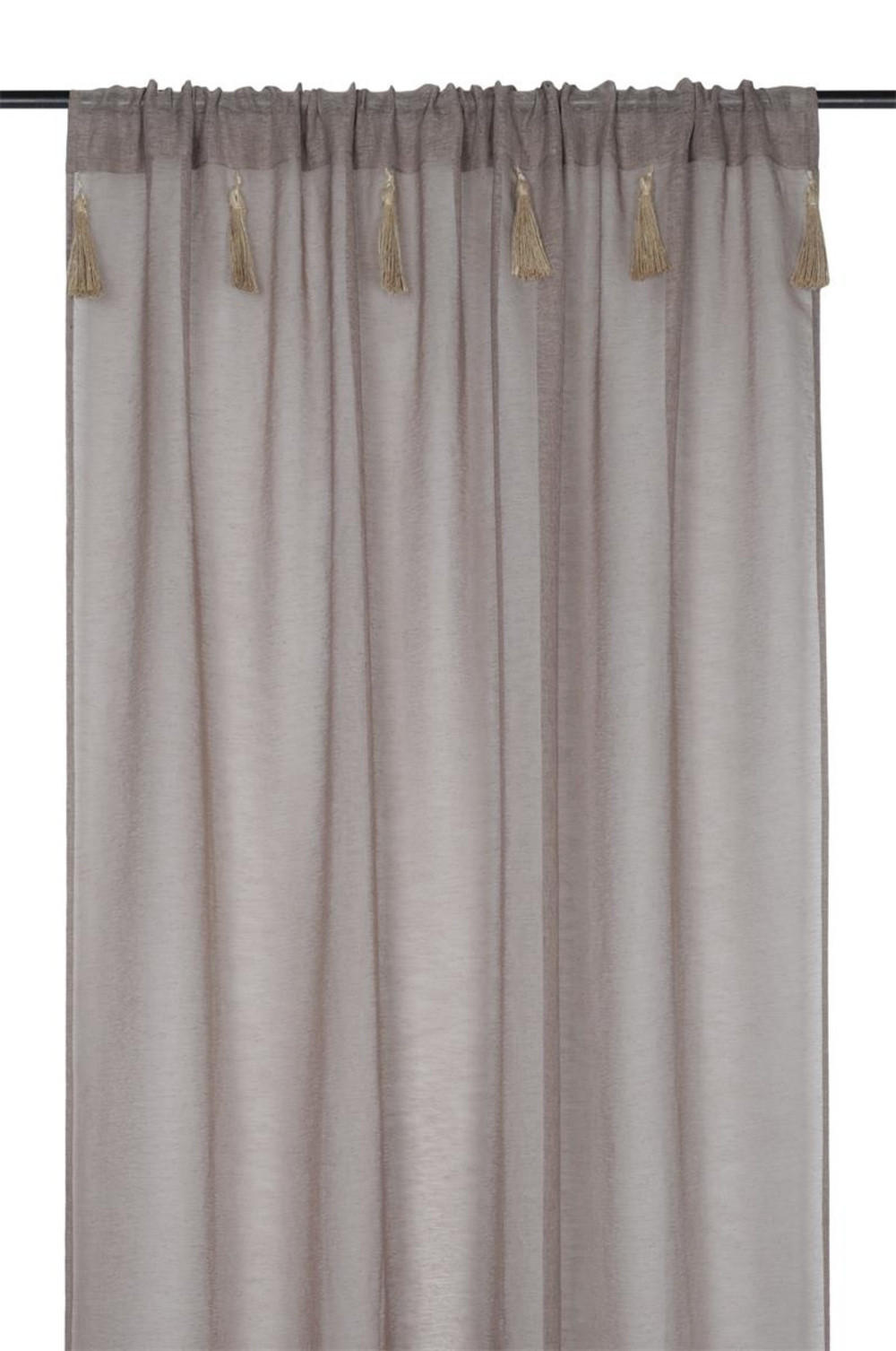 GARDINE Ibiza 140/260 cm - Braun, Textil (140/260cm)