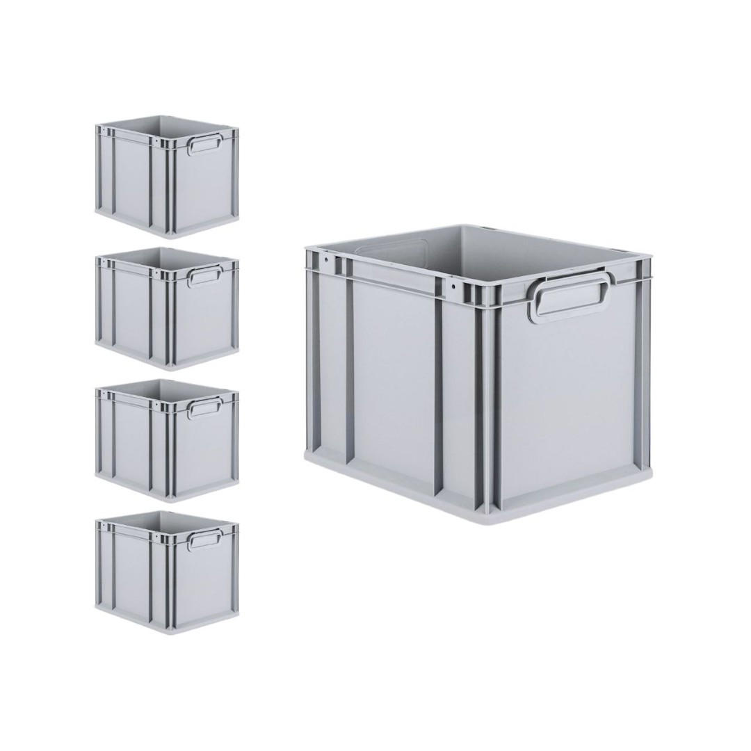 Thumbnail - Proregal Eurobox, Schwarz, Kunststoff, Rechteckig, 30x32x40 cm, Ordnen & Aufbewahren, Aufbewahrungsboxen