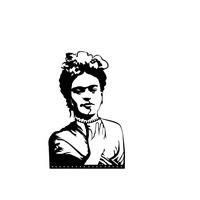 WANDDEKORATION Metall Nr. 15 Frida Schwarz 32/0,3/49 cm - Schwarz, Metall (32/49/0.3cm) - Decortie
