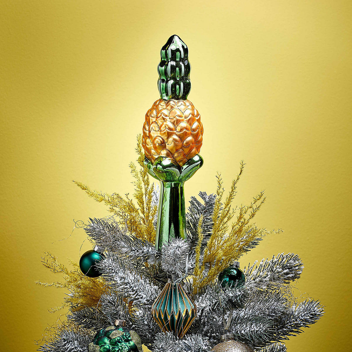 BAUMSPITZE Tree Top - Gelb, Glas (31cm) - Butlers