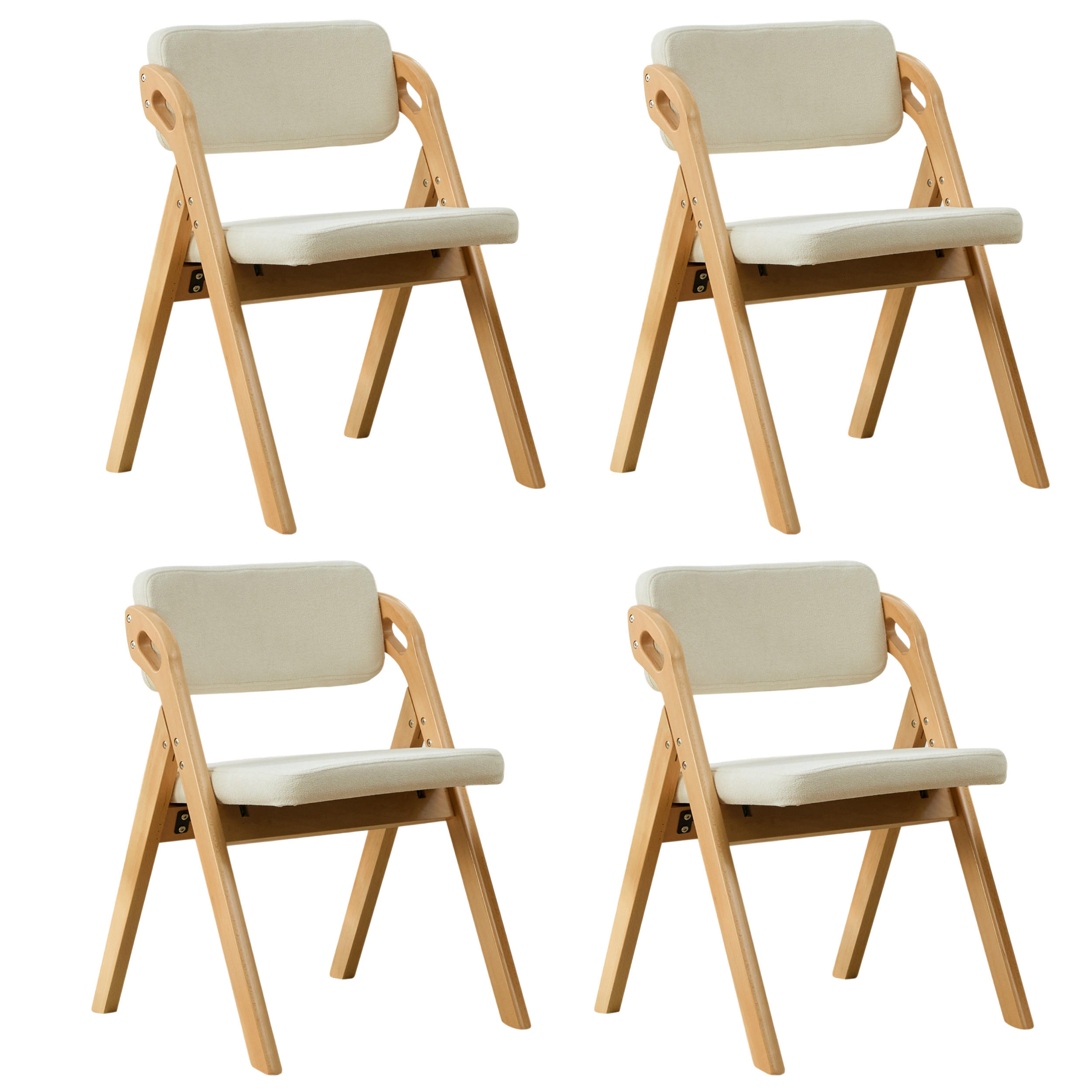 ComfortXL Klappstuhl Beige 52x77x59 cm