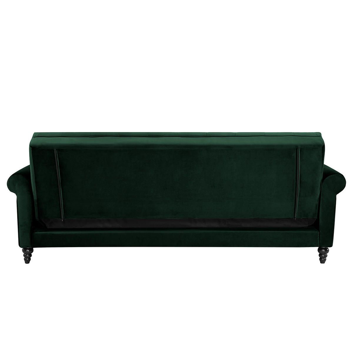 SCHLAFSOFA - Hellbraun/Dunkelgrün, Birkenholz/Textil (220/86/95cm) - home24