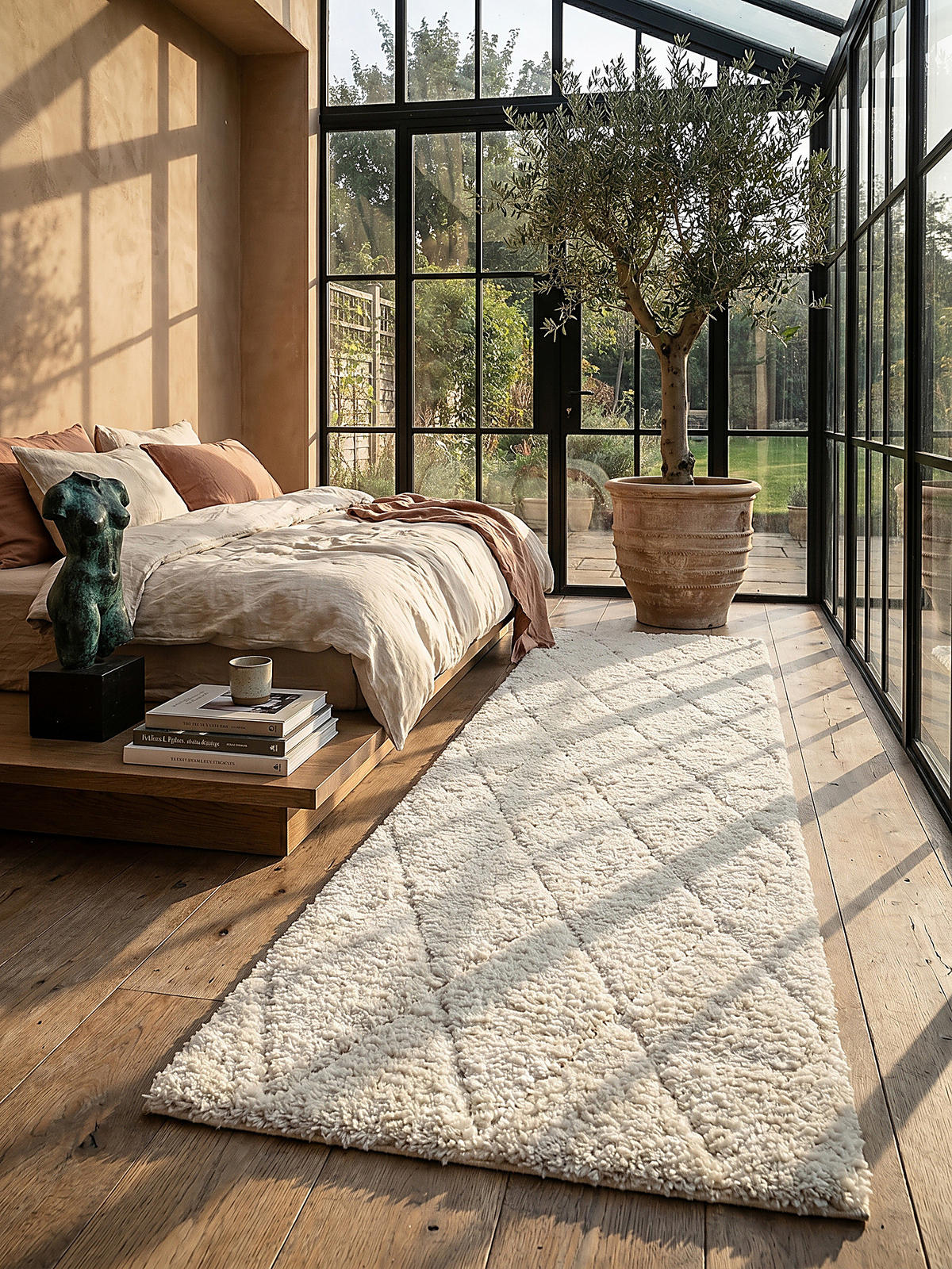 TEPPICHLÄUFER Berber ATRIO Polypropylen Creme 80 x 150 cm - Beige, Textil (80/150cm) - KADIMA DESIGN