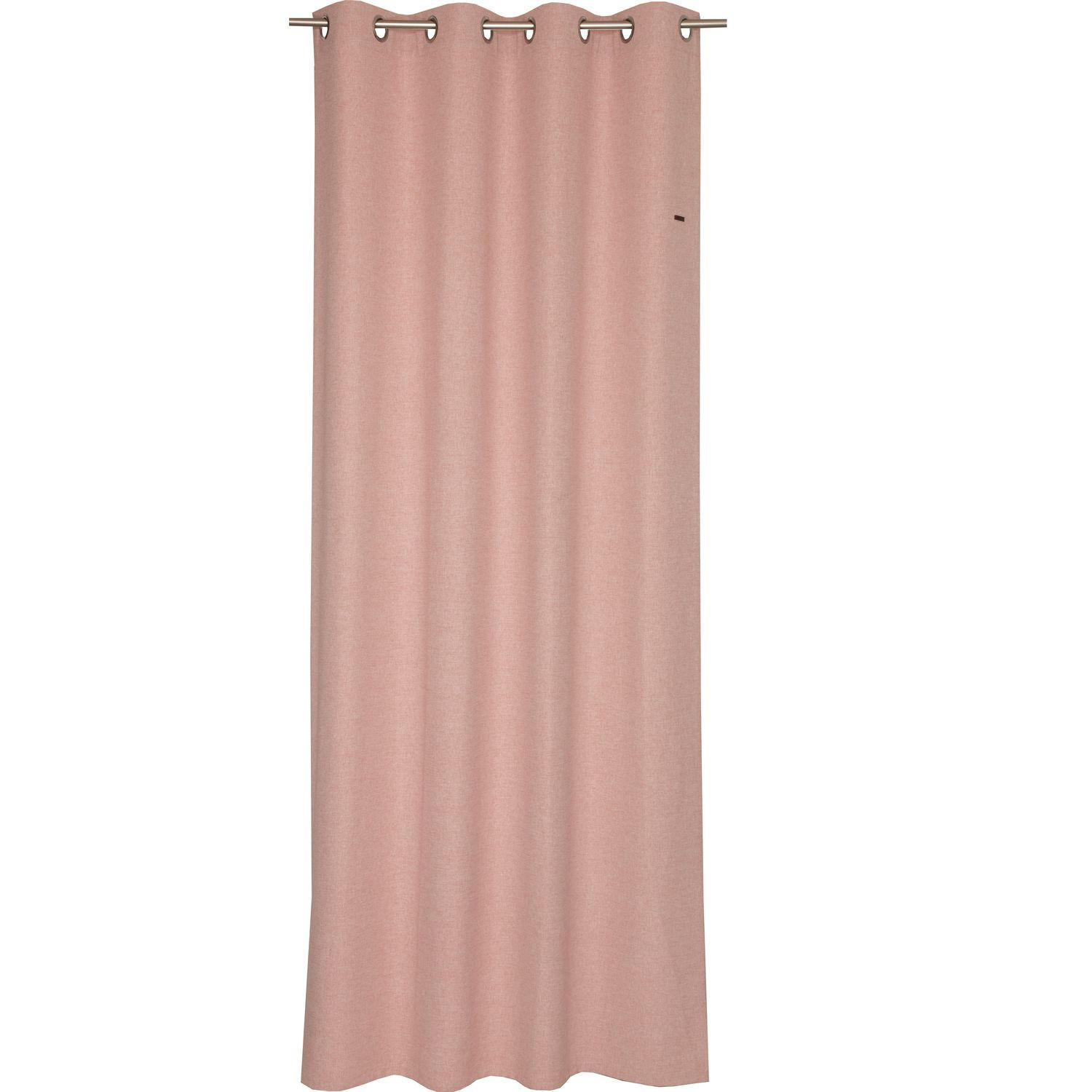 ÖSENVORHANG HARP Blickdicht - Hellrosa, Textil (140/0.5/250cm) - Esprit