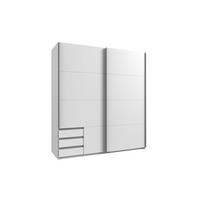 KLEIDERSCHRANK Emden in Weiß - Schwebetürenschrank Breite 179 cm ohne Spiegel - Weiß, Holzwerkstoff (179/198/65cm)