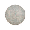 VINTAGE-TEPPICH Miray waschbar ø 160 cm rund - Türkis/Grau, Kunststoff (160/160cm) - benuta Nest