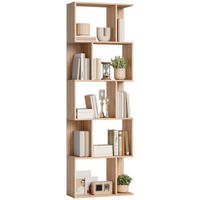 REGAL DE-15540 60/24/184 cm, S-Form Naturholz - Naturfarben, Holzwerkstoff (60/184.5/24cm) - ComfortXL